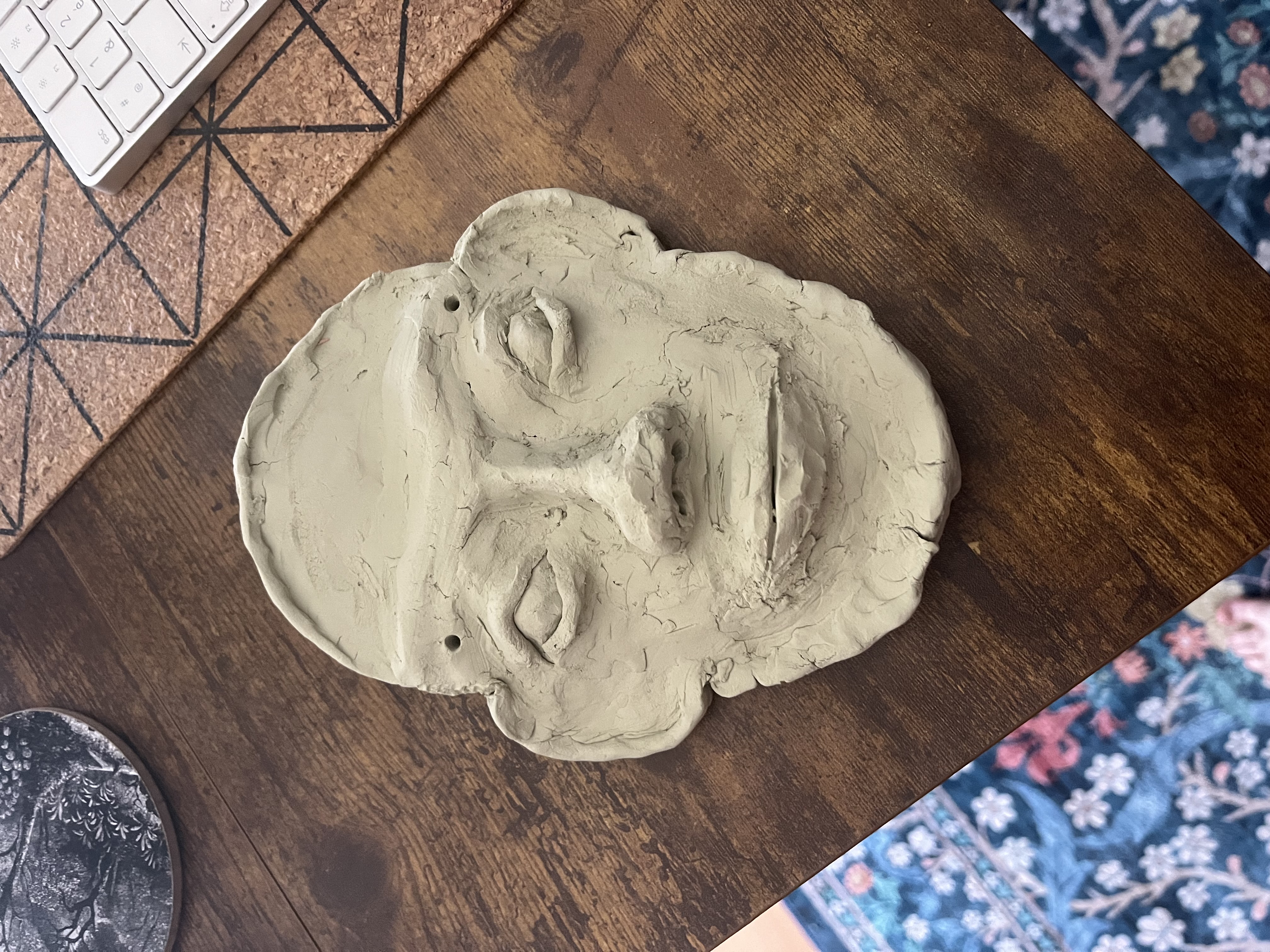 Masque en argile
