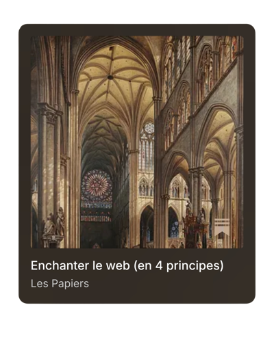 Enchanter le web (en 4 principes)